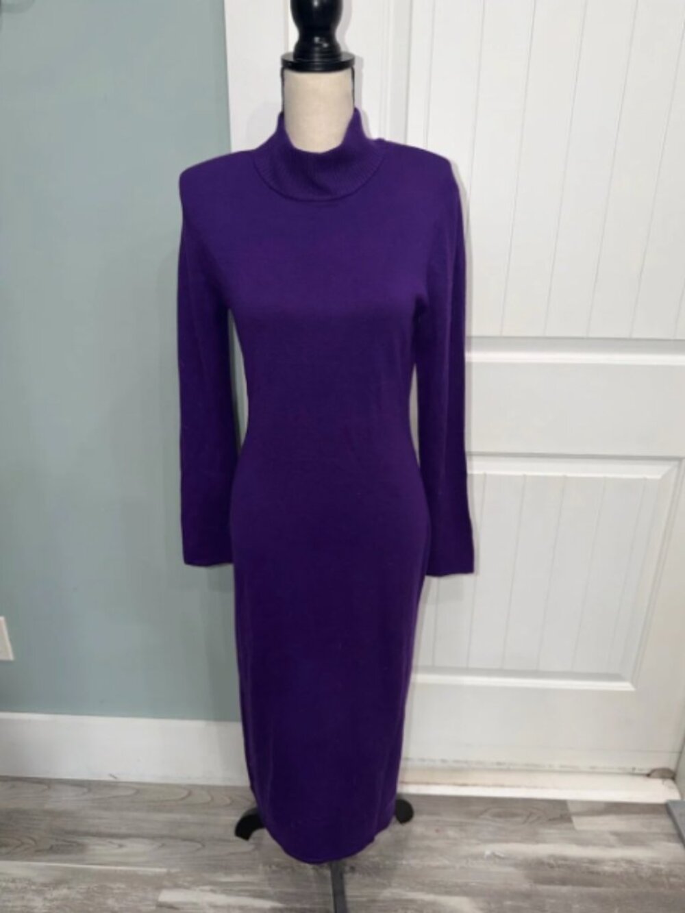 Sergio Hudson X Target Strong shoulder sweater dress purple size medium NWT